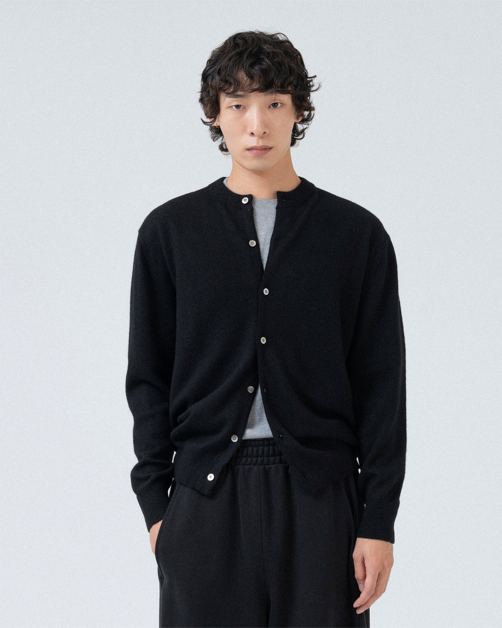 Brownyard - Round Cardigan (Black) product image 1 | TRAB K-Fashion Australia