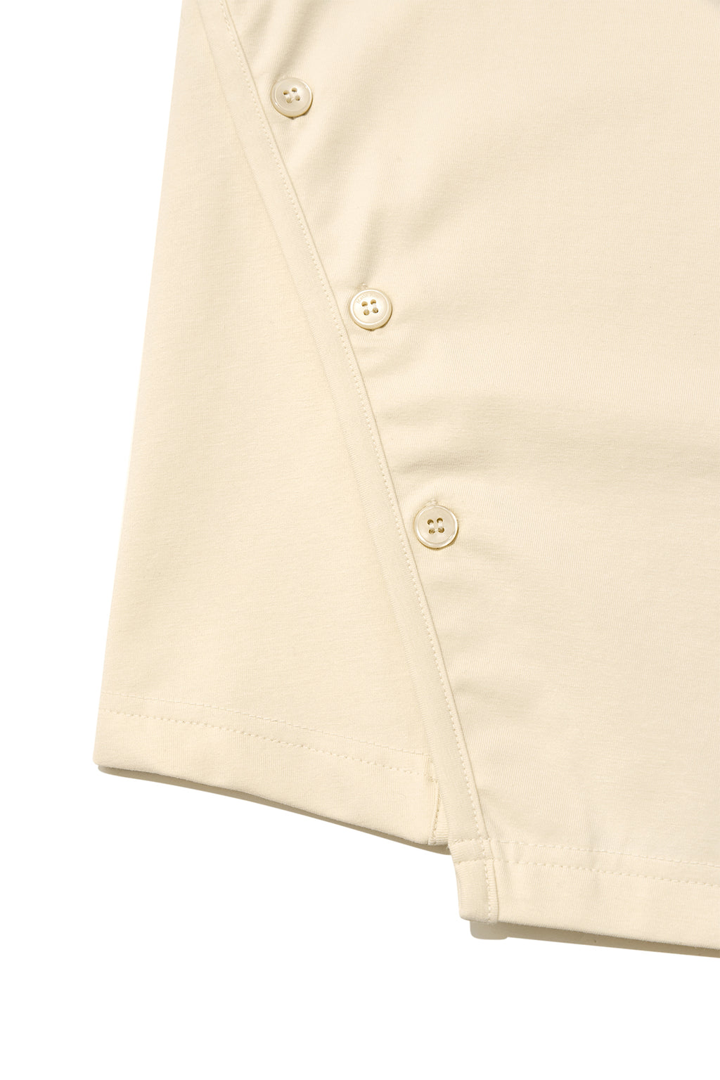 Matin Kim - Slit Button Point Crop Top (Ivory) product image 4 | TRAB K-Fashion Australia