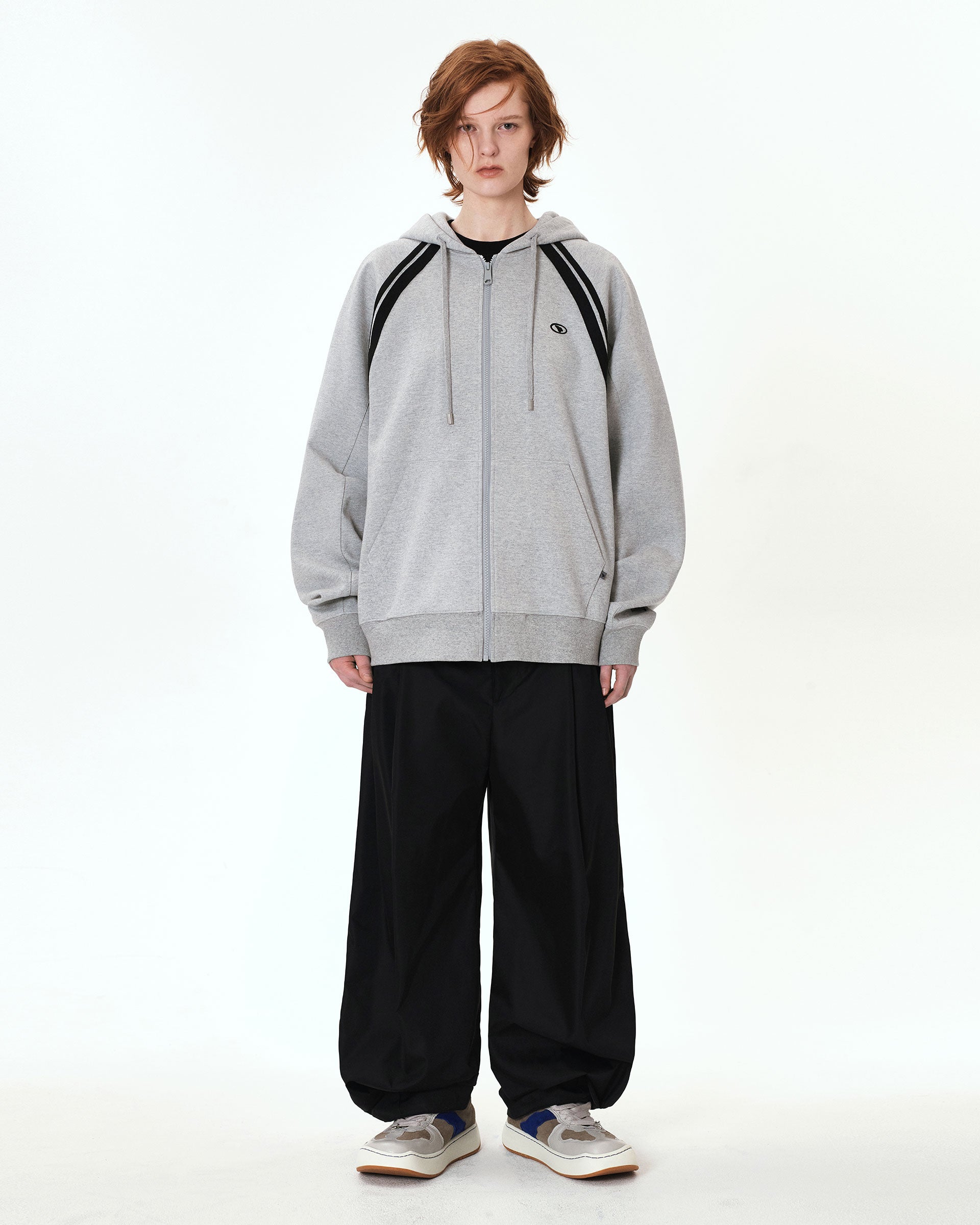 Ader Error - Bashar hood zip-up (Grey) product image 3 | TRAB K-Fashion Australia