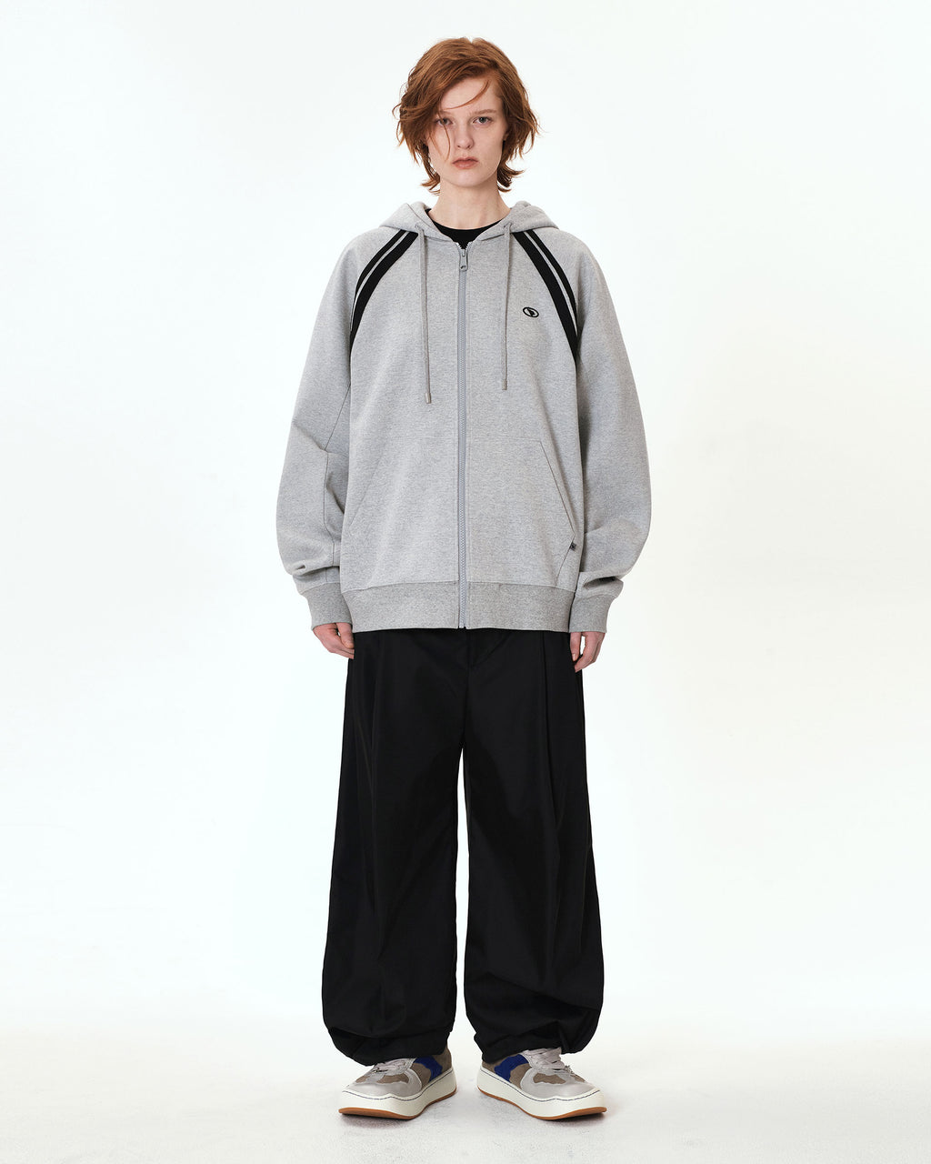 Ader Error - Bashar hood zip-up (Grey) product image 3 | TRAB K-Fashion Australia