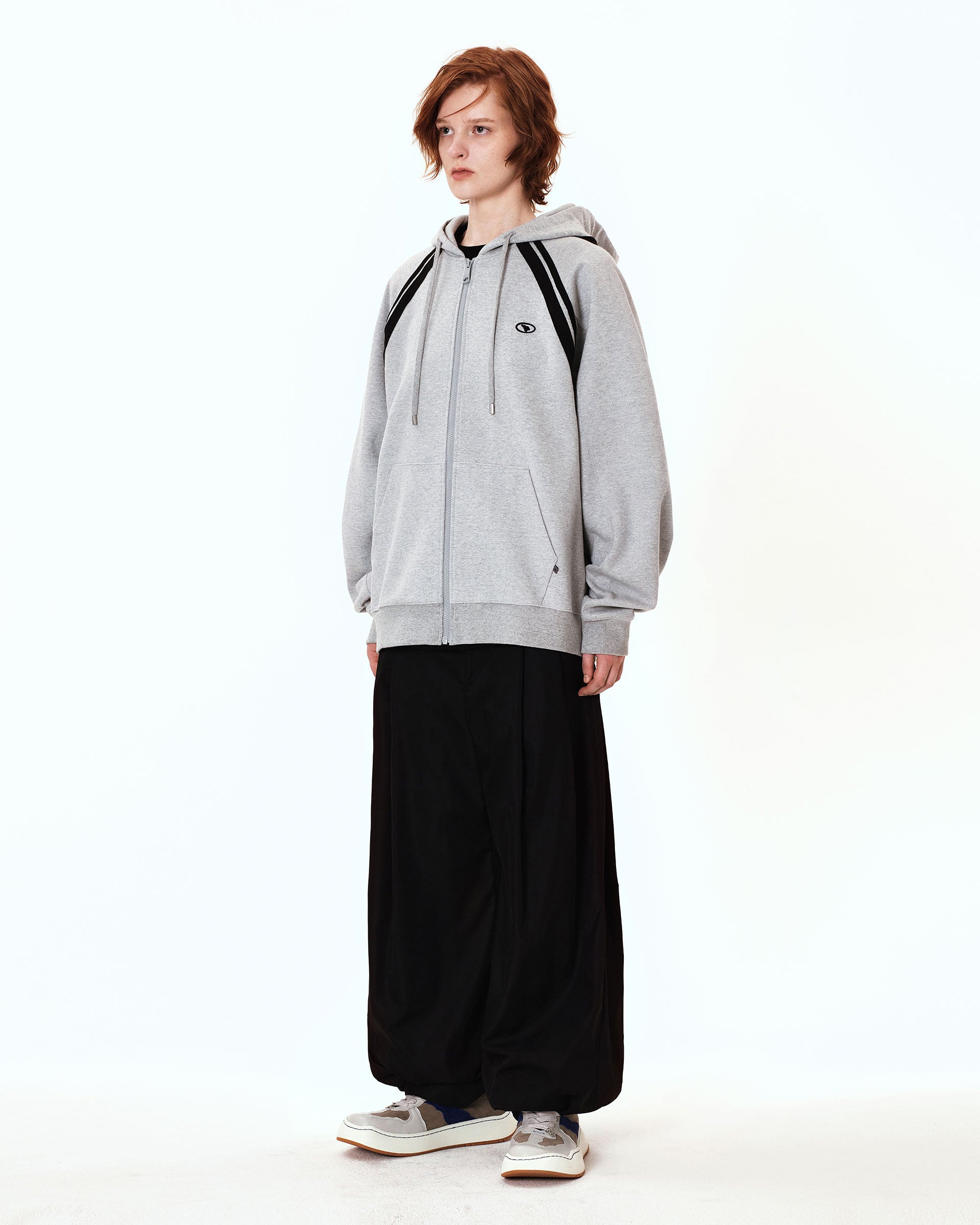 Ader Error - Bashar hood zip-up (Grey) product image 4 | TRAB K-Fashion Australia