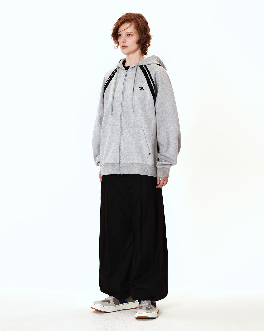 Ader Error - Bashar hood zip-up (Grey) product image 4 | TRAB K-Fashion Australia