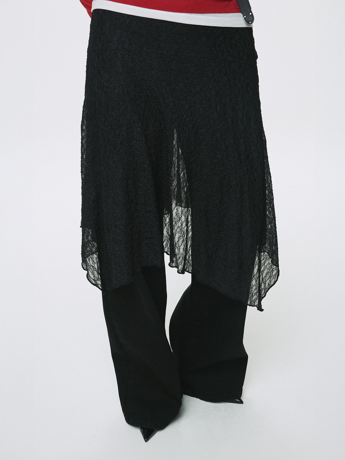Tonywack - Lace Draped Skirt (Black) product image 5 | TRAB K-Fashion Australia