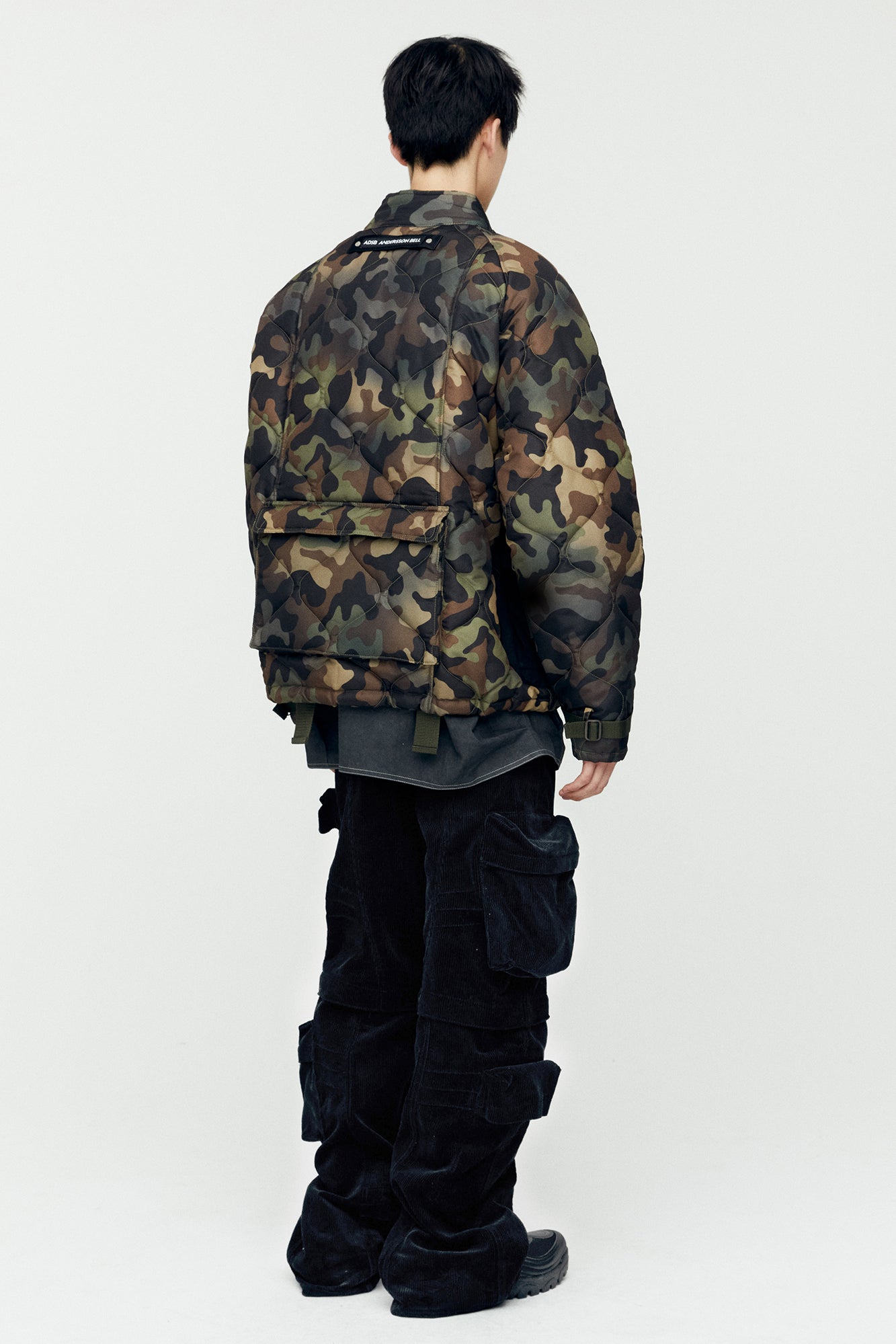 Andersson Bell - New Multi-Pocket Camouflage Quilted Jumper (Sand) product image 2 | TRAB K-Fashion Australia