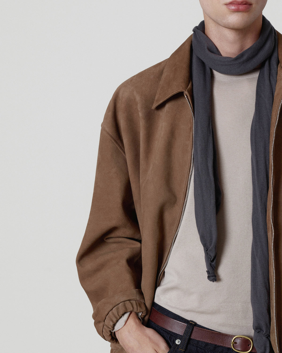 Brownyard - Suede Blouson (Mocha) product image 6 | TRAB K-Fashion Australia
