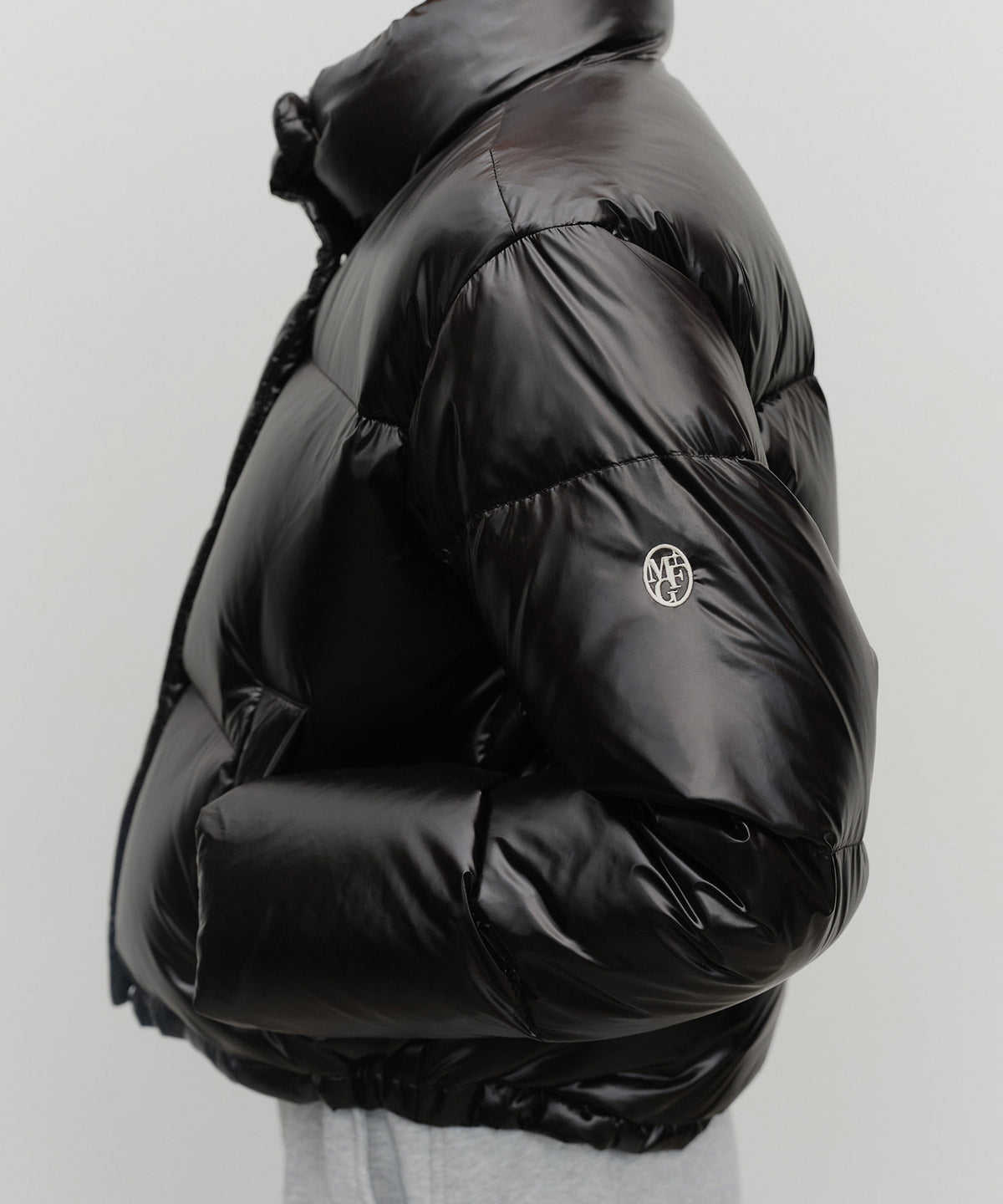 Marithe & Francois Girbaud - Glossy Crop Down Jacket (Black) product image 4 | TRAB K-Fashion Australia