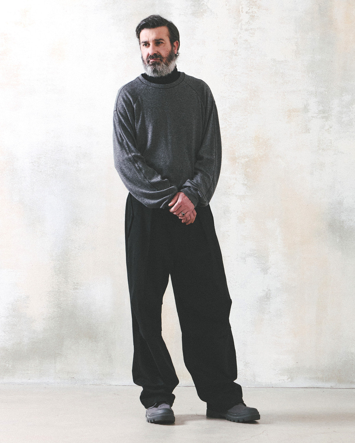 Eastlogue - Wool Binder L.s T-shirts (Melange Grey) product image 4 | TRAB K-Fashion Australia
