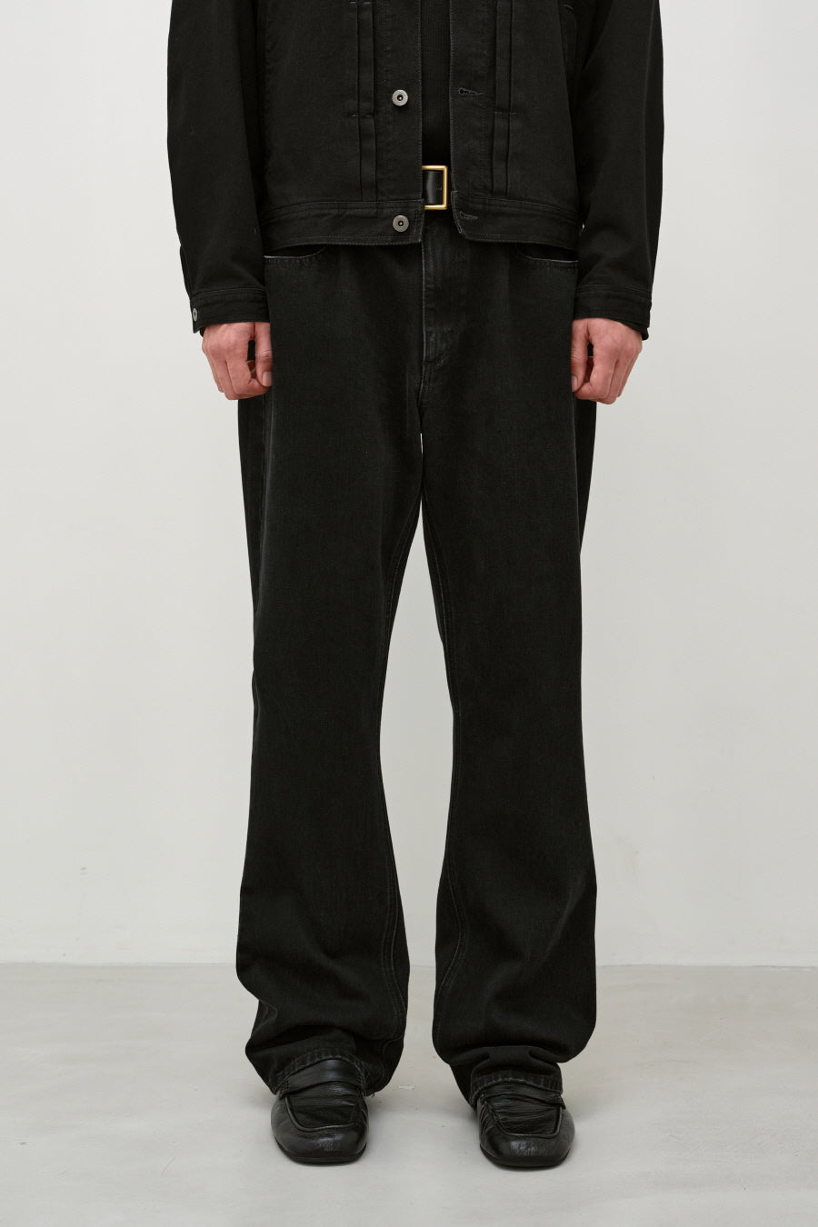 Insilence - Semi Flare Jean (Washed Black) product image 3 | TRAB K-Fashion Australia