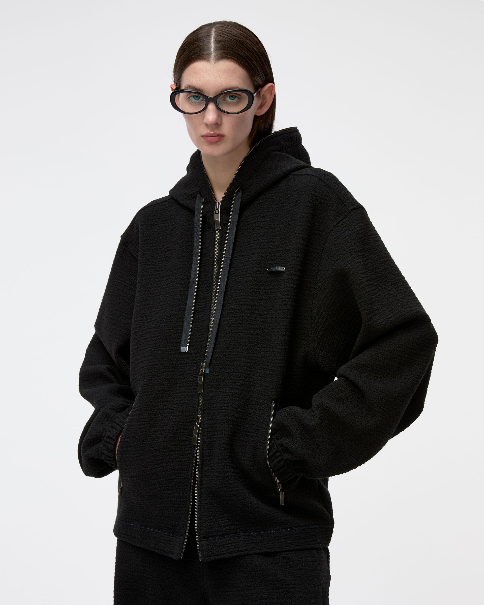 Ader Error - Realce Hoodie Zip-Up Product. 31 (Noir) product image 5 | TRAB K-Fashion Australia
