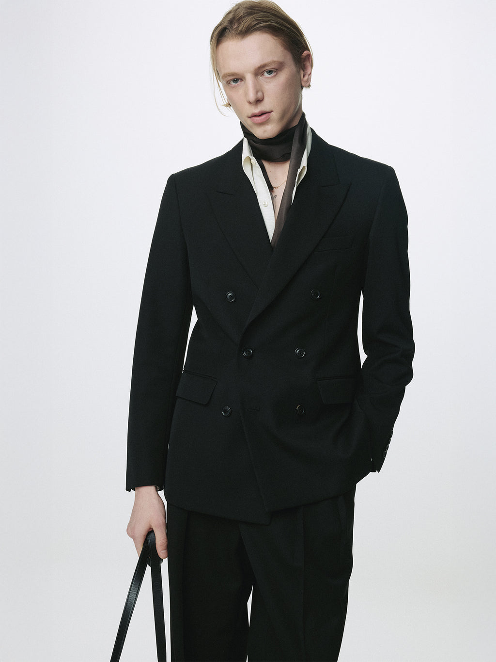 Tonywack - Wool Double-Breasted Tailored Jacket (Black) product image 1 | TRAB K-Fashion Australia