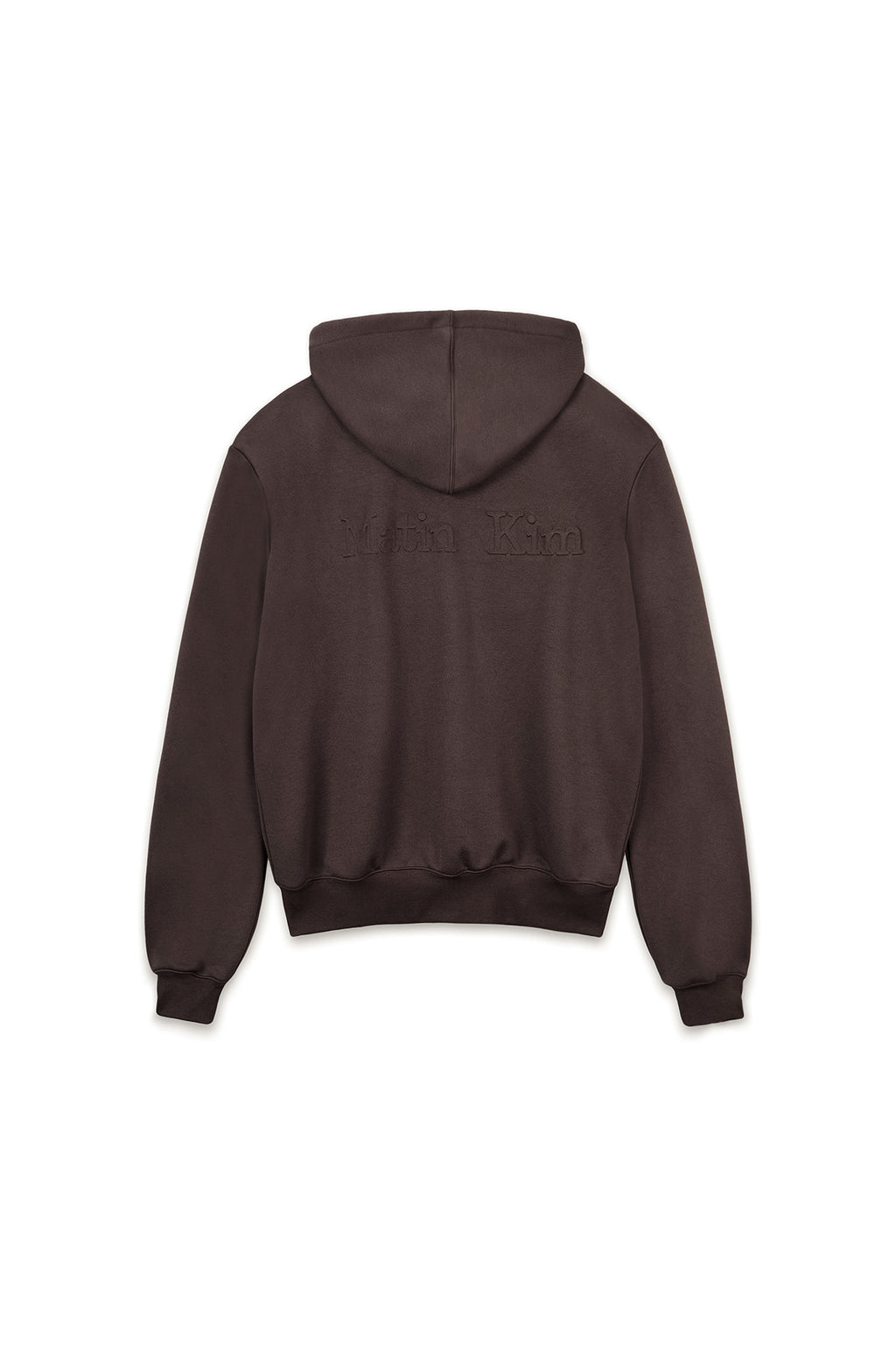 Matin Kim - Back Logo Glitter Hoody Zip Up (Brown) product image 2 | TRAB K-Fashion Australia