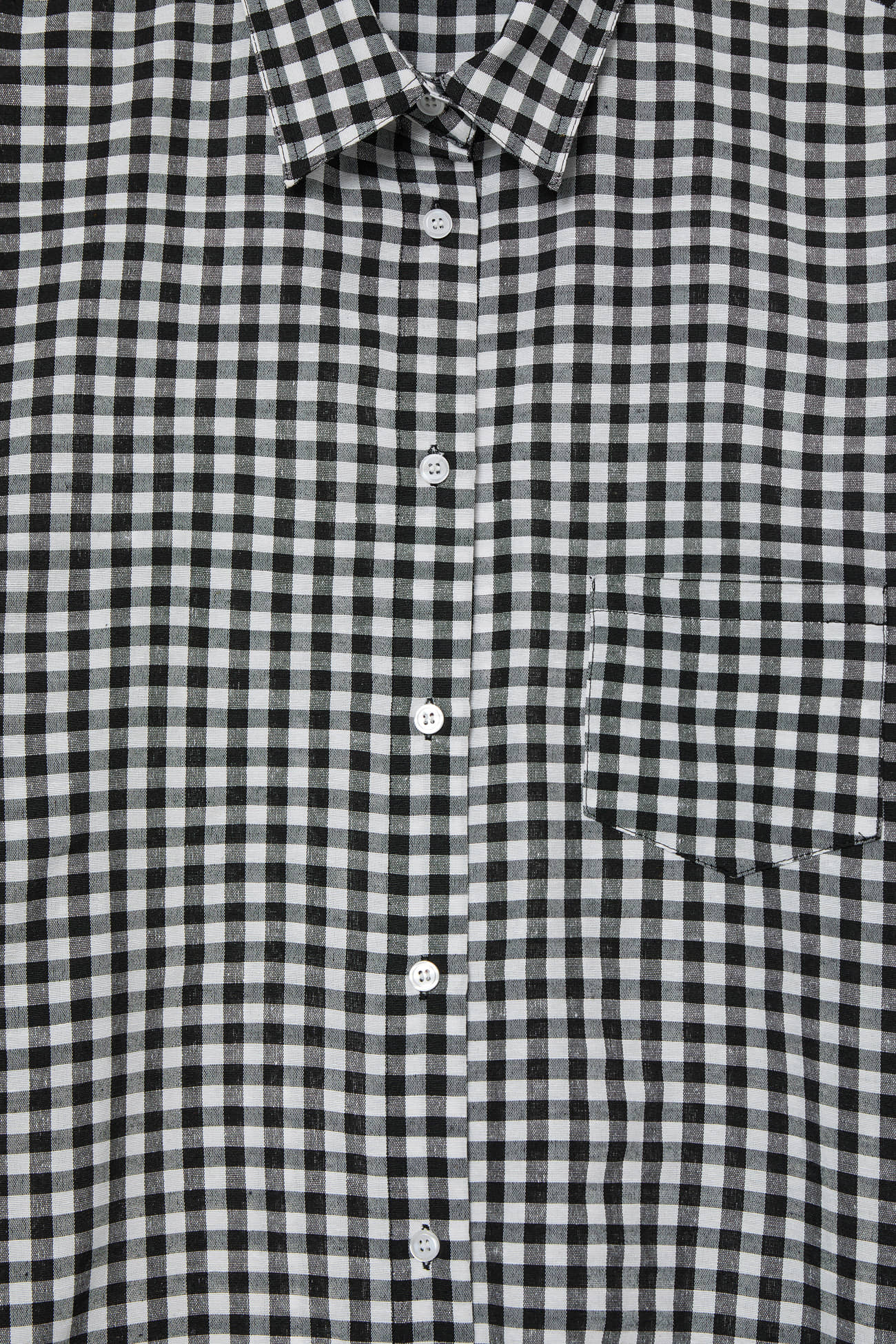 Deinet - Deinet Overfit Check Shirts (Black) product image 4 | TRAB K-Fashion Australia