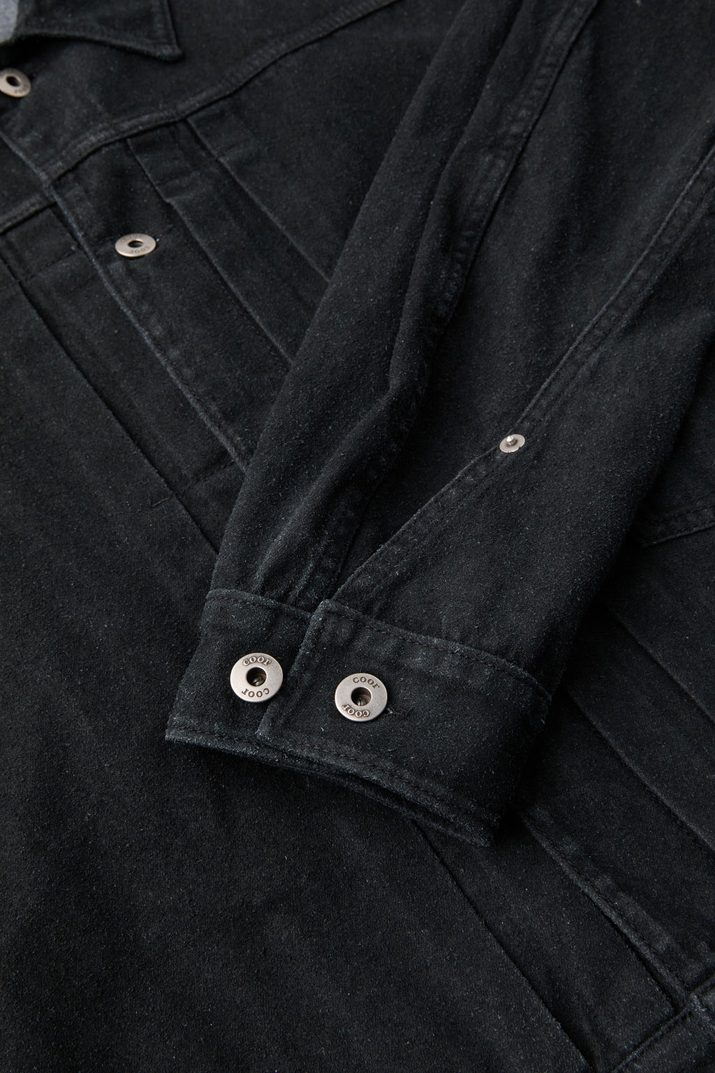 Coor - Type 1 Rustic Washed Trucker Jacket (Washed Black) product image 6 | TRAB K-Fashion Australia