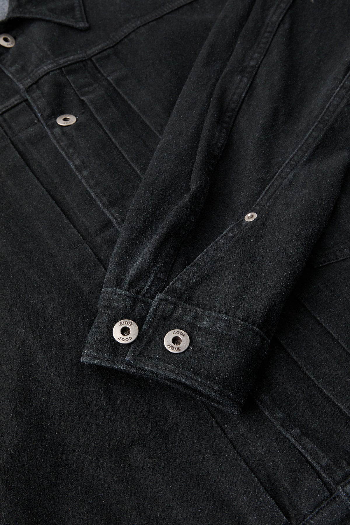 Coor - Type 1 Rustic Washed Trucker Jacket (Washed Black) product image 6 | TRAB K-Fashion Australia