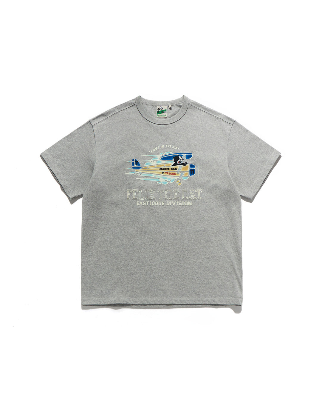 Eastlogue - Felix Flying Pilot Flocking T-shirts (Melange Grey) product image 1 | TRAB K-Fashion Australia