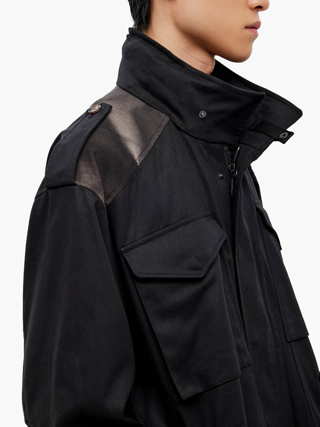 Jiyong Kim - Sun-Bleached Field Jacket (Black) product image 9 | TRAB K-Fashion Australia
