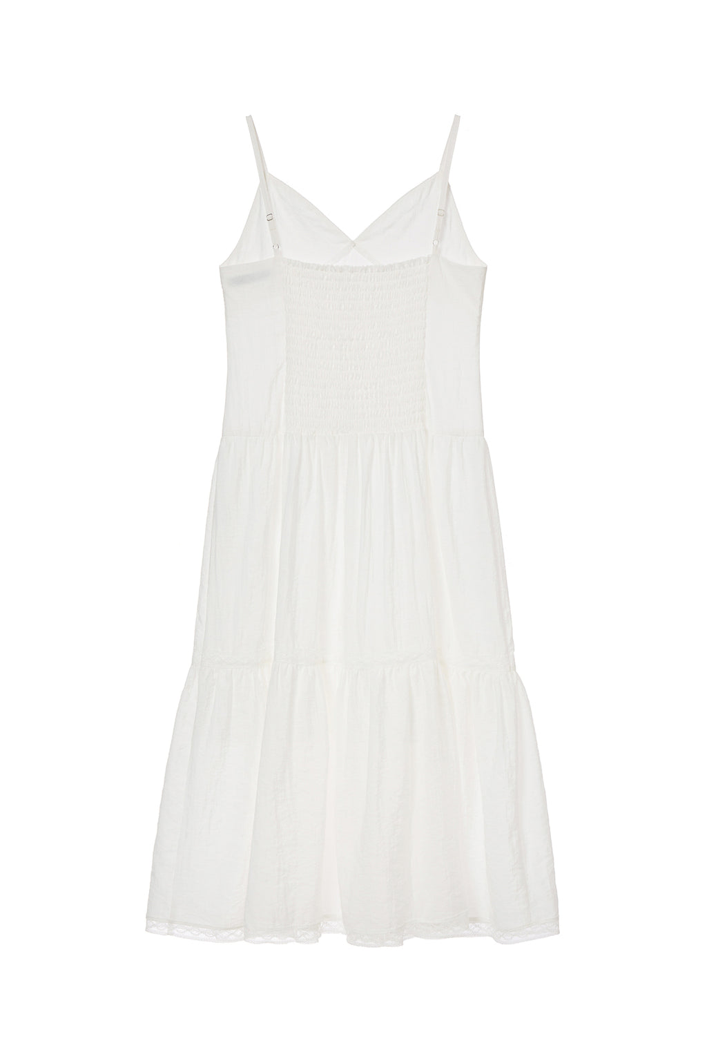 Deinet - Deinet Shirring Sleeveless Dress (White) product image 2 | TRAB K-Fashion Australia