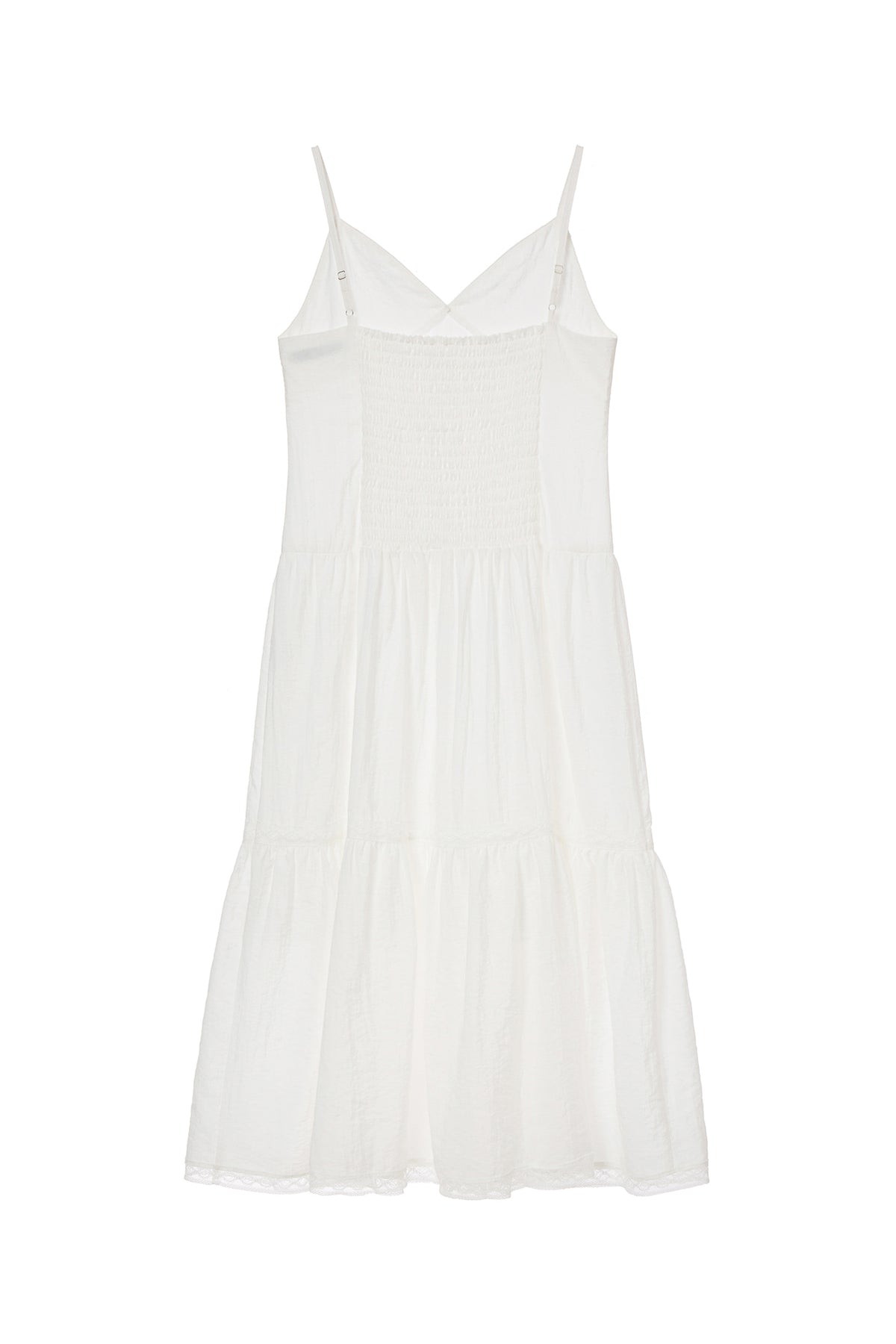 Deinet - Deinet Shirring Sleeveless Dress (White) product image 2 | TRAB K-Fashion Australia