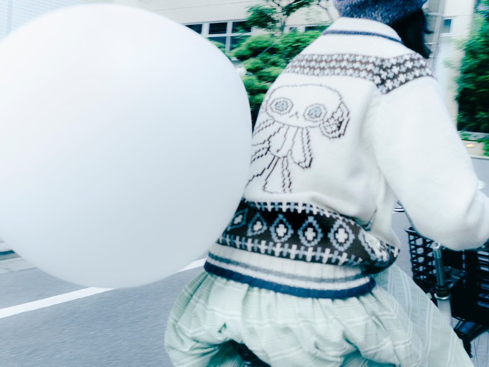 Coyseio - Mossy Cowichan Knit Jacket (Ivory) product image 4 | TRAB K-Fashion Australia
