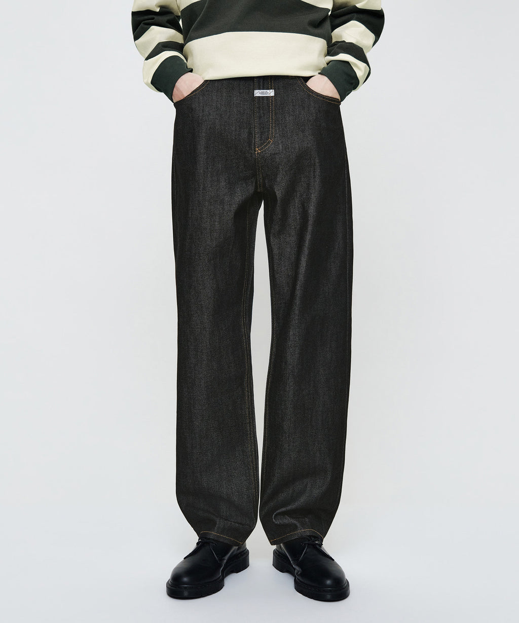 Marithe & Francois Girbaud - Straight Selvedge Denim Pants (Black) product image 1 | TRAB K-Fashion Australia