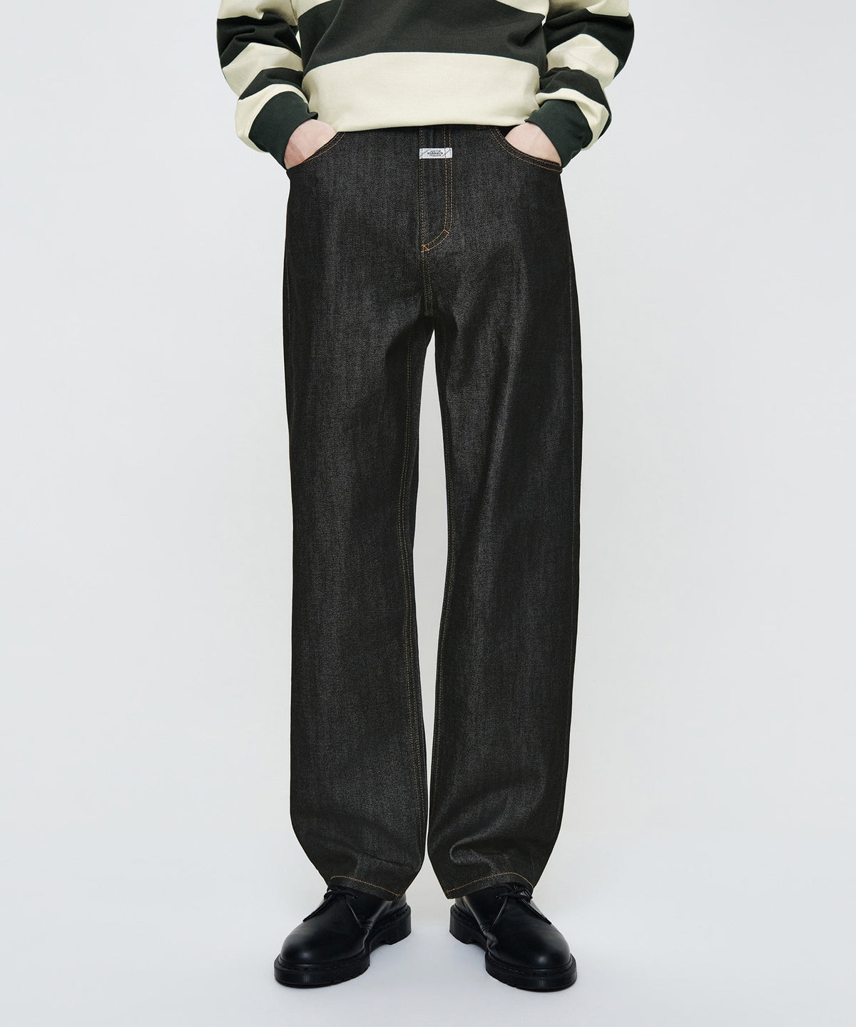 Marithe & Francois Girbaud - Straight Selvedge Denim Pants (Black) product image 1 | TRAB K-Fashion Australia