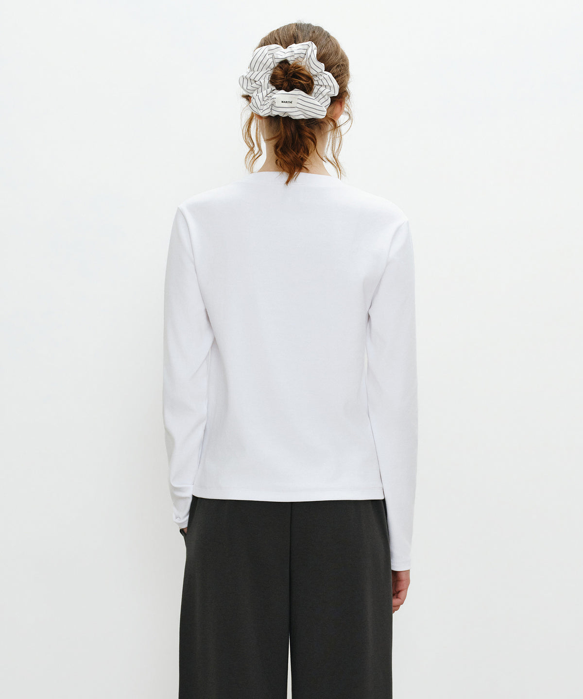 Marithe & Francois Girbaud - Basic Long Sleeve (White) product image 3 | TRAB K-Fashion Australia