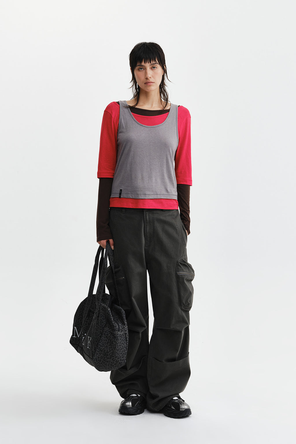 Matin Kim - Triple Layered Multi Way Top (Red) product image 14 | TRAB K-Fashion Australia