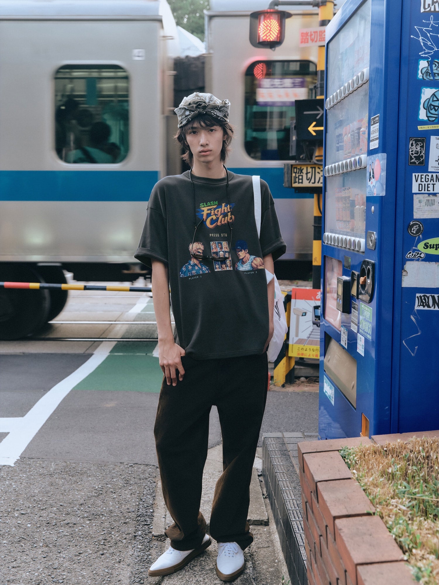 Stu - Fight Club T-Shirt (Charcoal) product image 8 | TRAB K-Fashion Australia