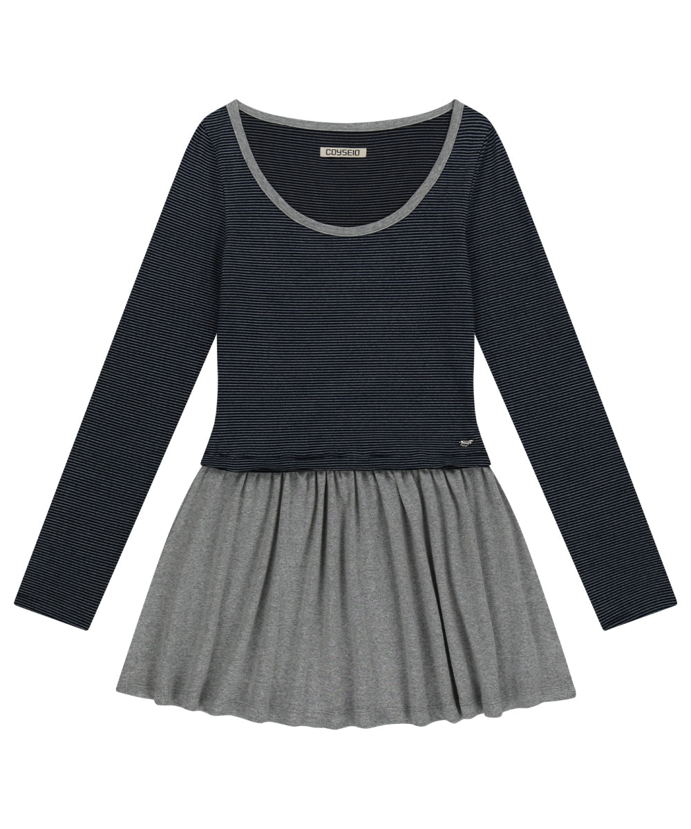Coyseio - Coy Stripe Dress (Navy) product image 13 | TRAB K-Fashion Australia