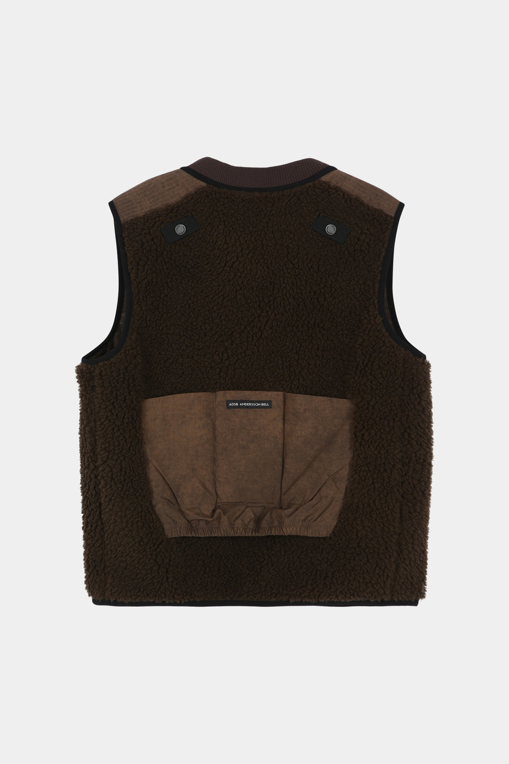 Andersson Bell - Sorano Patchwork Fleece Vest (Taupe) product image 10 | TRAB K-Fashion Australia
