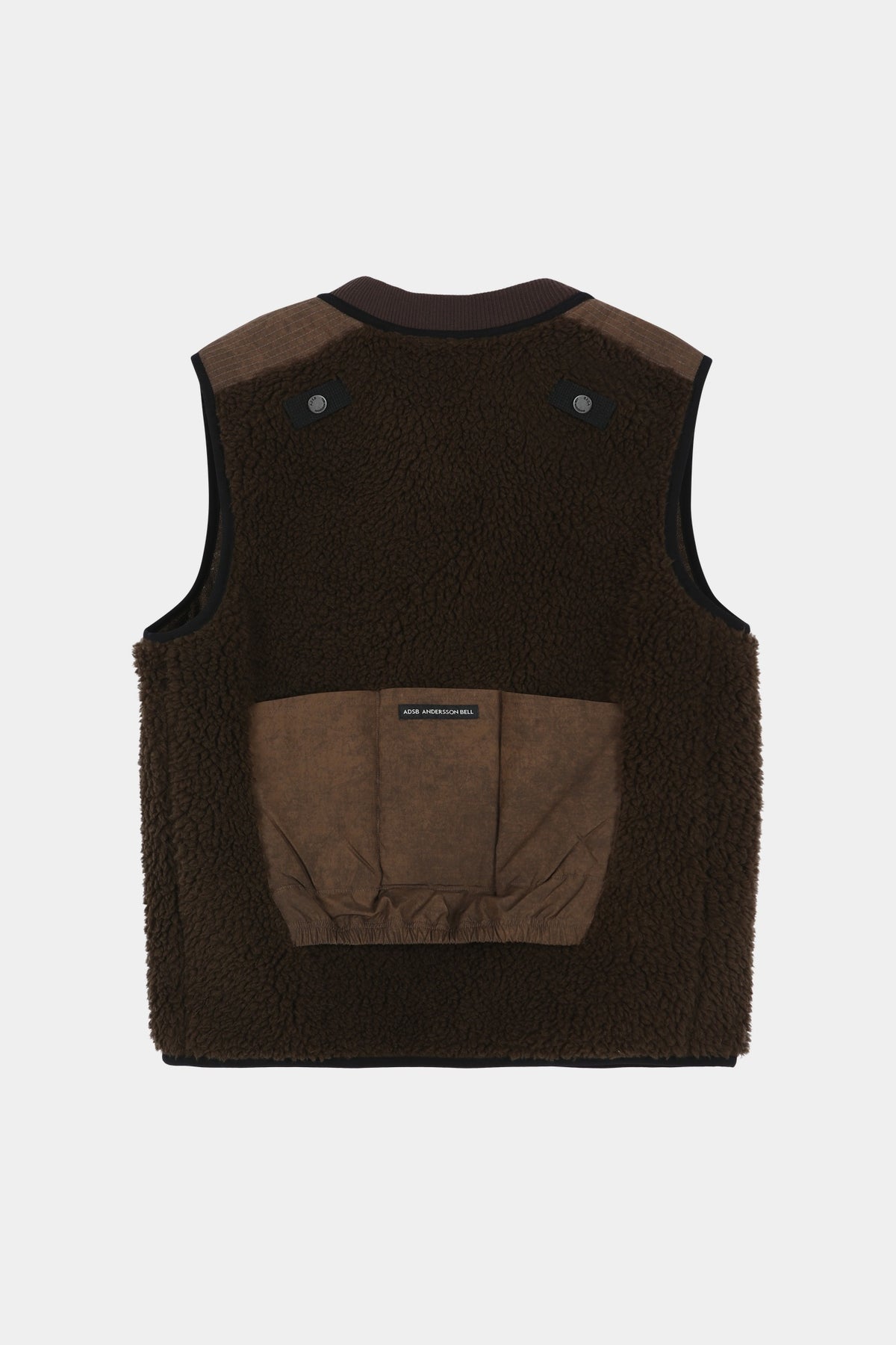 Andersson Bell - Sorano Patchwork Fleece Vest (Taupe) product image 10 | TRAB K-Fashion Australia