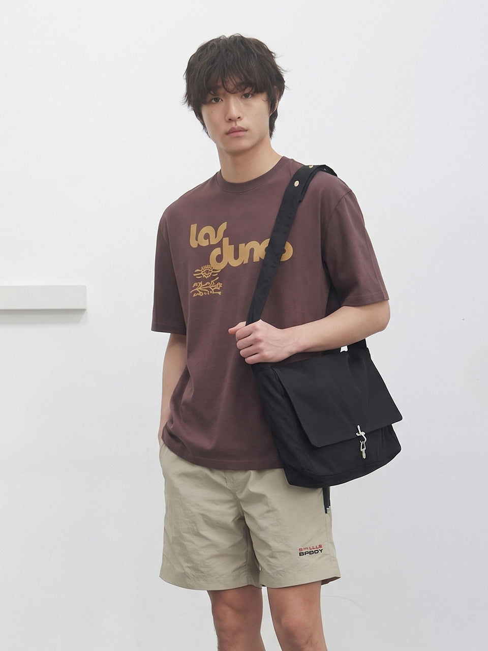 Kijun - Canvas Cross Bag (Black) product image 3 | TRAB K-Fashion Australia