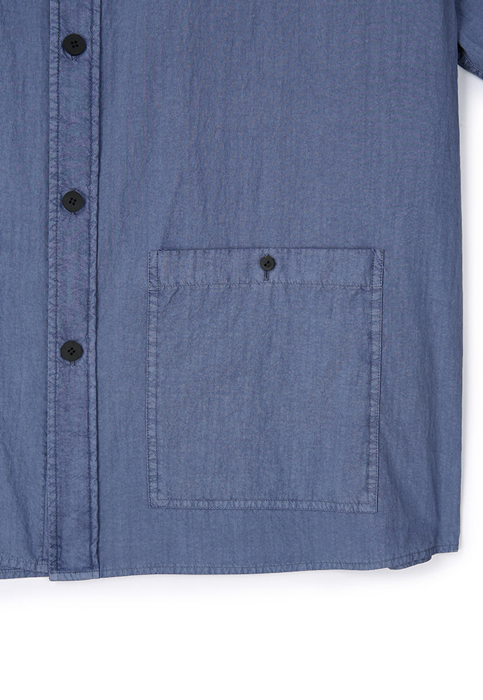 Art if acts - Garment Dyed Two Pocket Half Shirt (French Blue) product image 10 | TRAB K-Fashion Australia