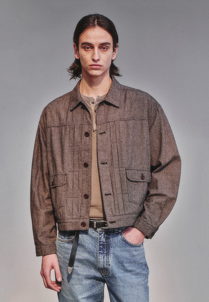 Art if acts - Vintage Check Trucker (Vintage Wood) product image 1 | TRAB K-Fashion Australia