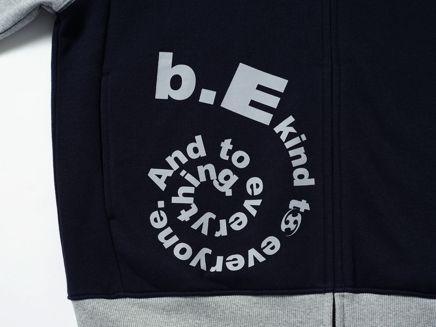San San Gear - San San X B.E Zip-Up Hoodie (Navy) product image 5 | TRAB K-Fashion Australia