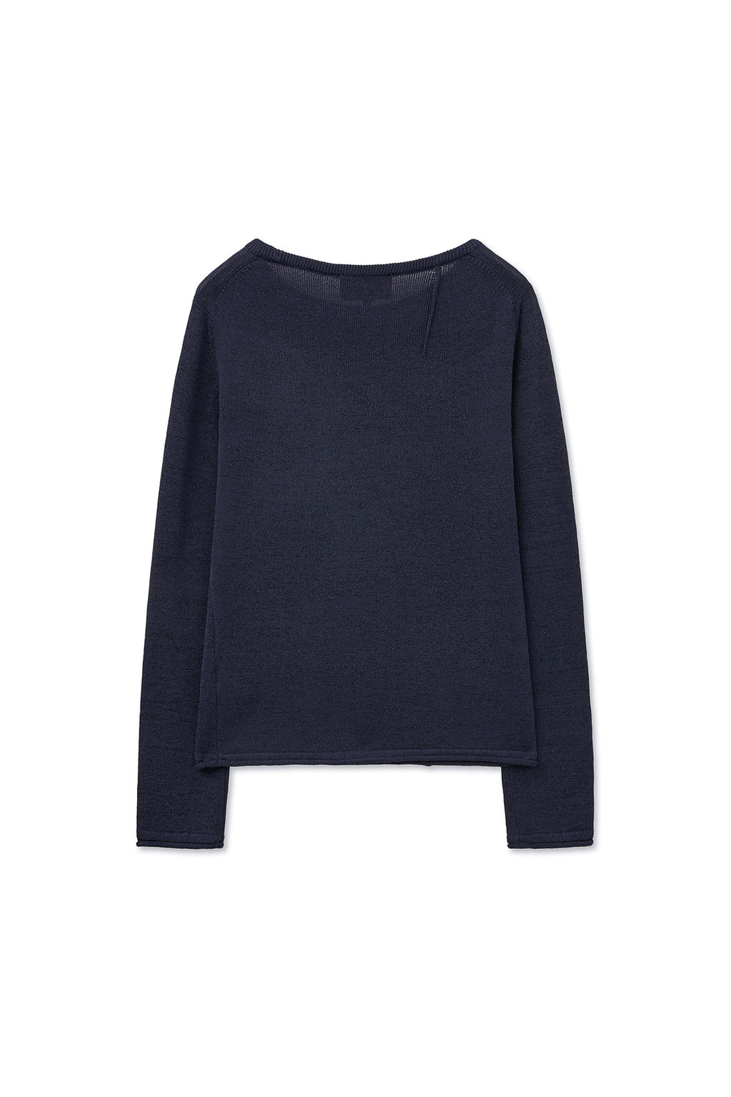 Matin Kim - Glitter Slim Logo Knit Top (Navy) product image 3 | TRAB K-Fashion Australia