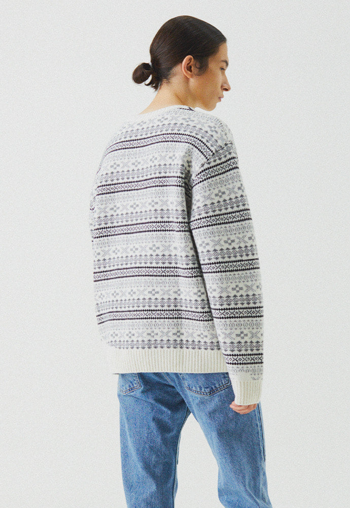 Tonywack - Flow Fair-Isle Sweater (Ecru) product image 5 | TRAB K-Fashion Australia