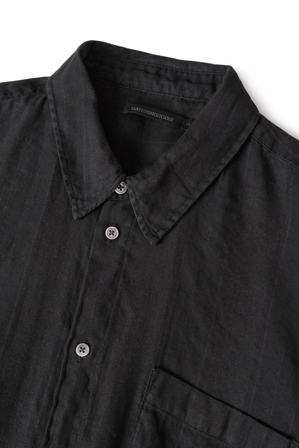 Hatchingroom - Classic Shirt Shadow Stripe (Black) product image 3 | TRAB K-Fashion Australia