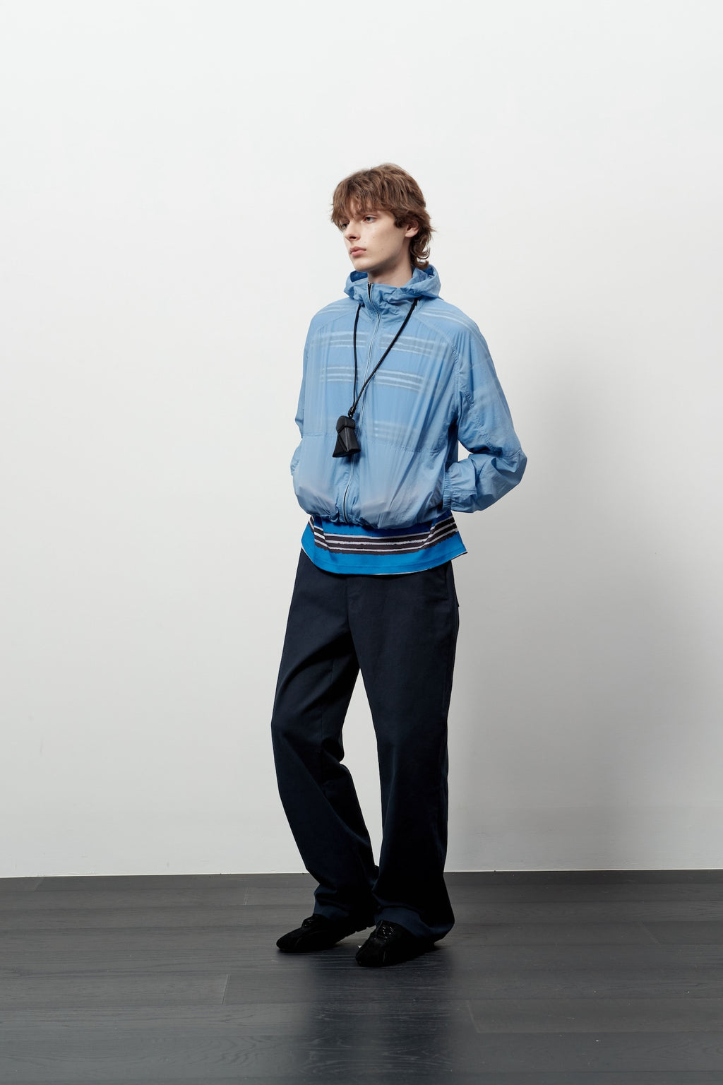 Stu - Round Cut Windbreaker (Skyblue) product image 6 | TRAB K-Fashion Australia