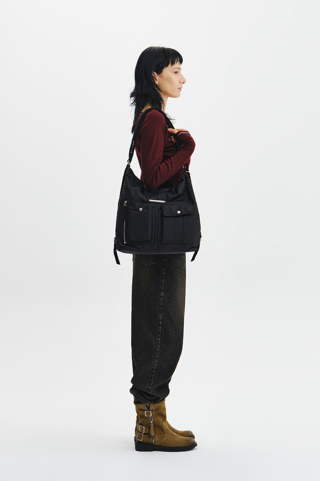 Matin Kim - Module Pocket Bag (Black) product image 6 | TRAB K-Fashion Australia