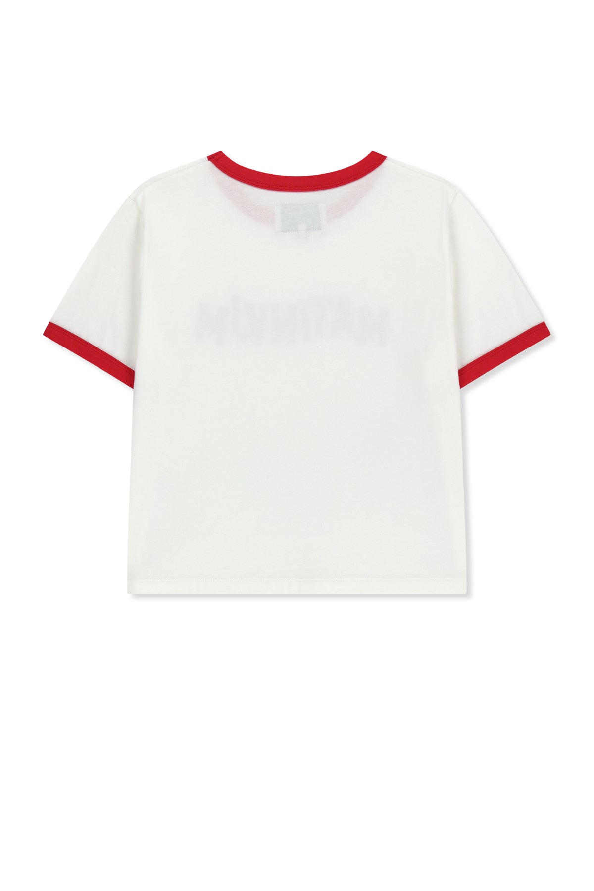 Matin Kim - Matin Logo Ringer Crop Top (White) product image 2 | TRAB K-Fashion Australia