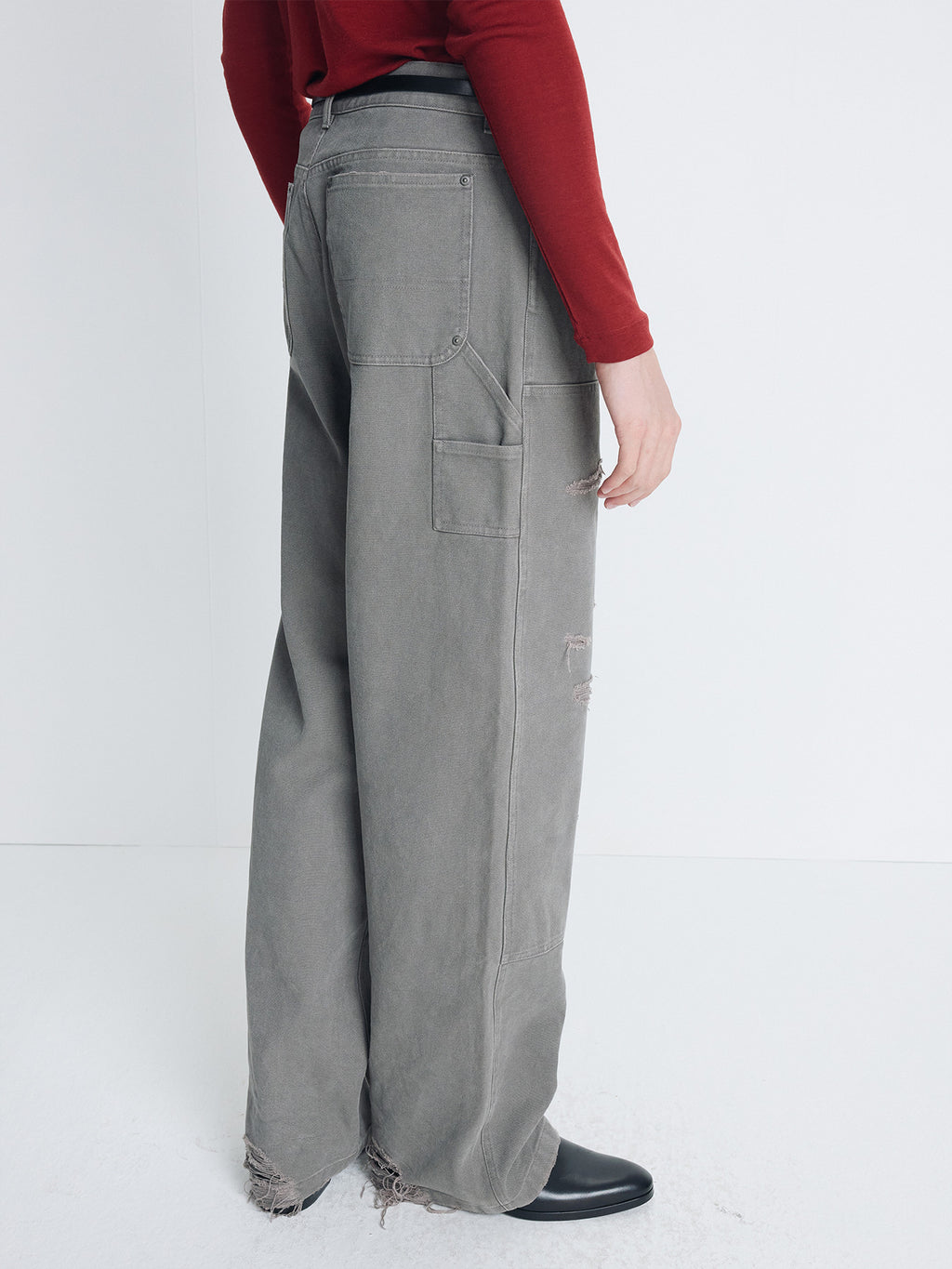 Tonywack - Grain Canvas Distressed Work Pants (Clay) product image 4 | TRAB K-Fashion Australia