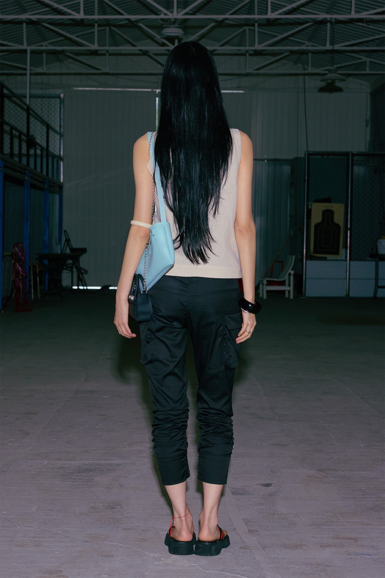 Deinet - Cargo Capri Pants (Black) product image 3 | TRAB K-Fashion Australia