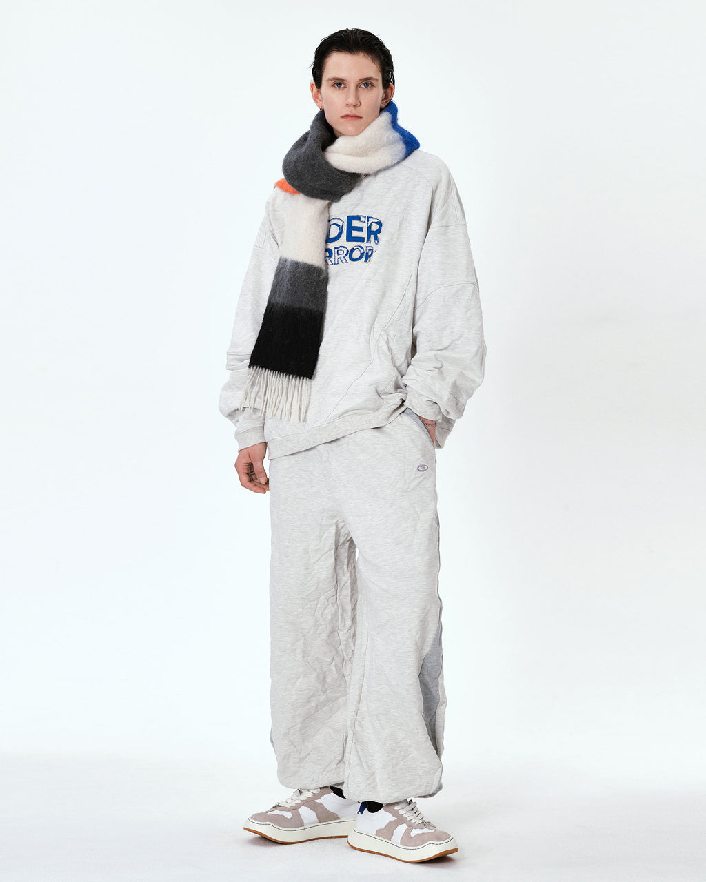 Ader Error - Edca logo sweatshirt (Oatmeal) product image 1 | TRAB K-Fashion Australia