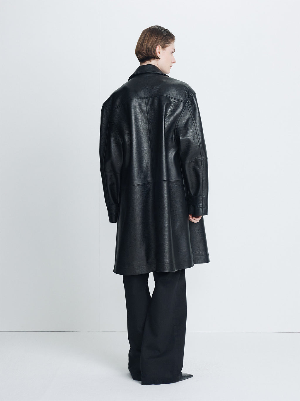 Tonywack - Half Leather Coat (Black) product image 3 | TRAB K-Fashion Australia