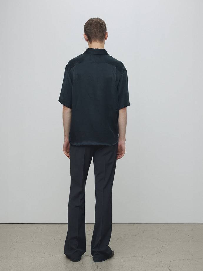 Tonywack - Fluid Cupro Shirt Japanese Fabric (Navy) product image 3 | TRAB K-Fashion Australia