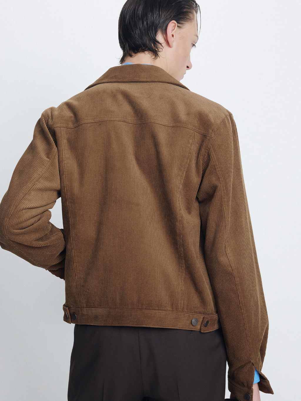 Tonywack - Corduroy Zippered Trucker Jacket (Mocha) product image 6 | TRAB K-Fashion Australia
