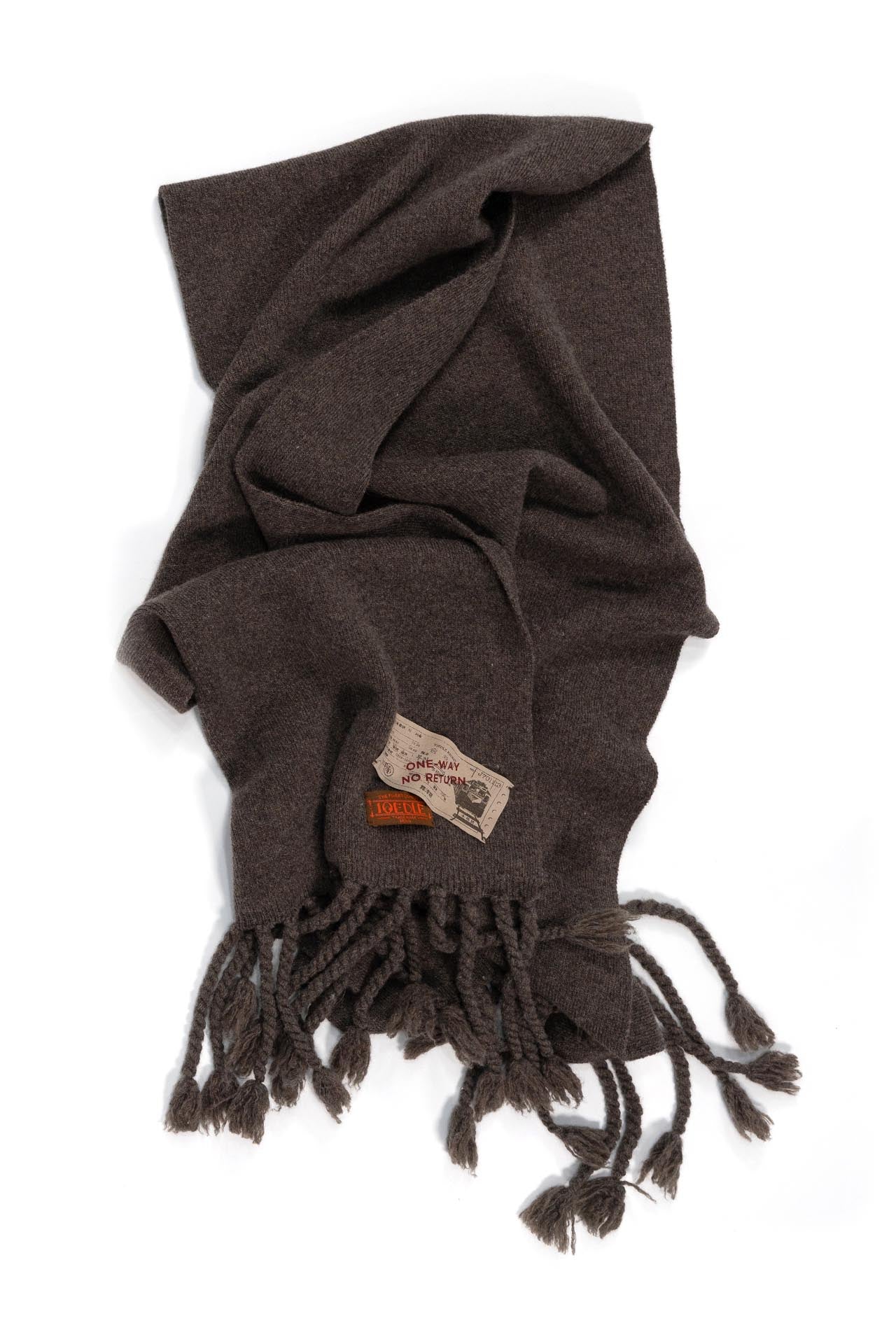 Ioedle - Handmade Fringe Muffler Bound For Seoul (Brown) product image 1 | TRAB K-Fashion Australia