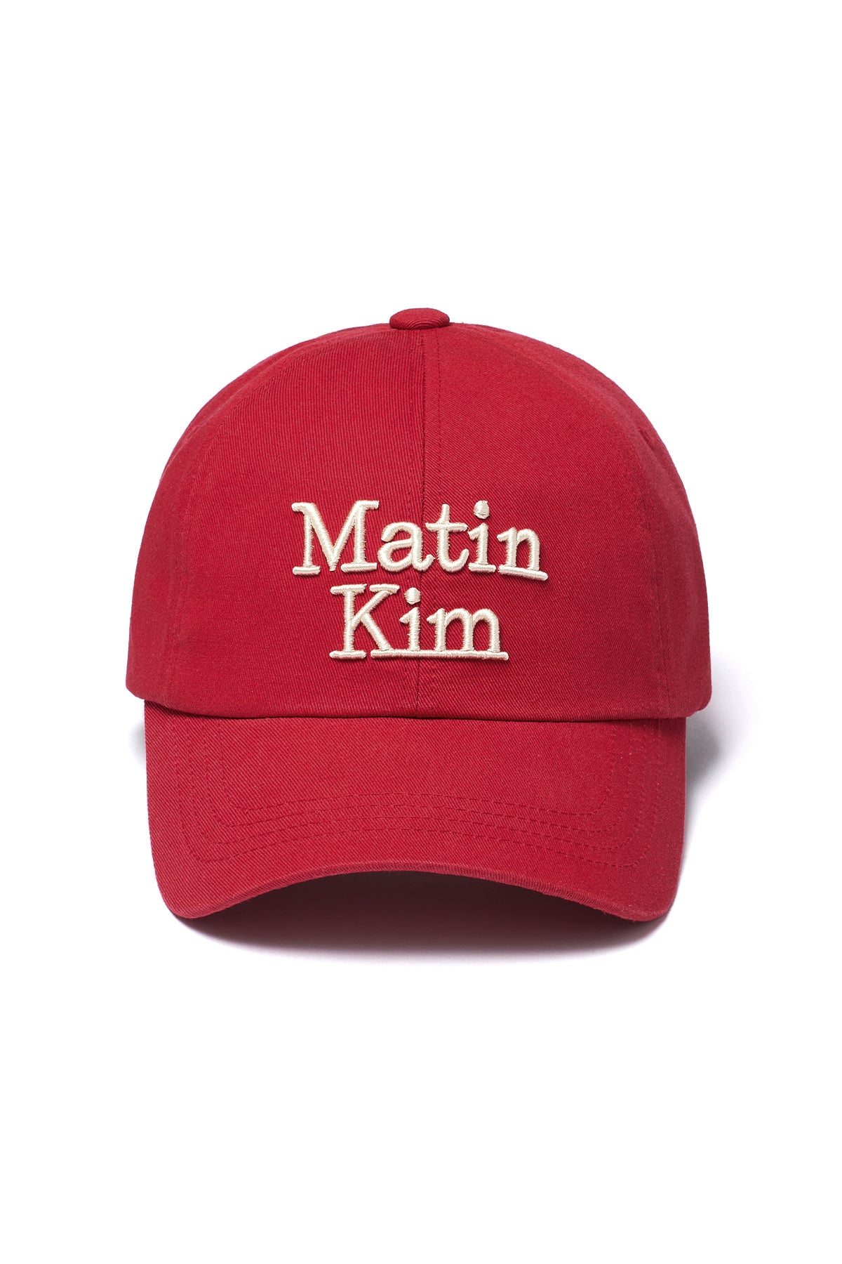 Matin Kim - Matin Volume Logo Ball Cap (Red) product image 1 | TRAB K-Fashion Australia