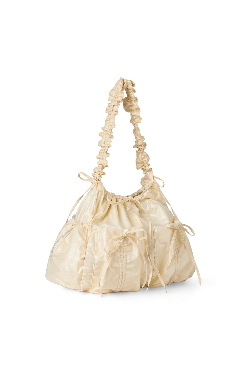 Deinet - Deinet Coating Shirring Bag (Cream) product image 2 | TRAB K-Fashion Australia